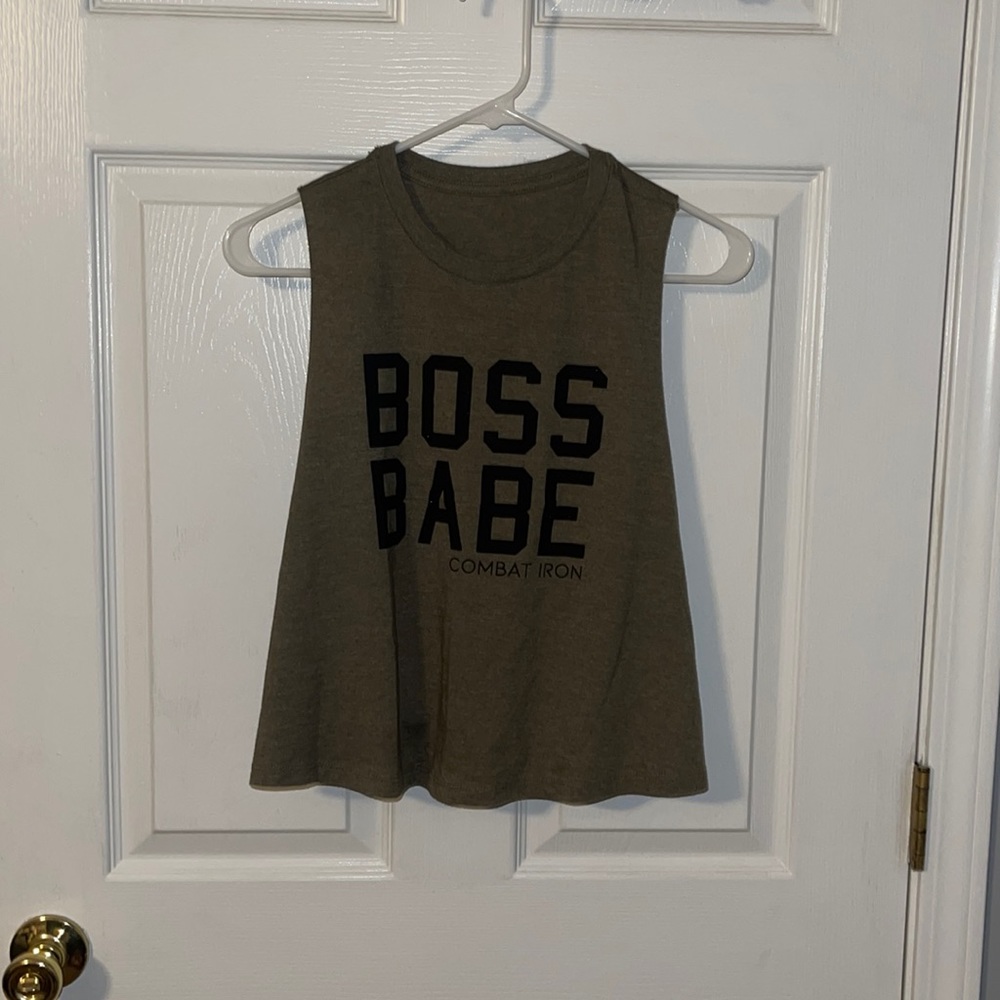 Combat Iron Apparel Crop Tank Top